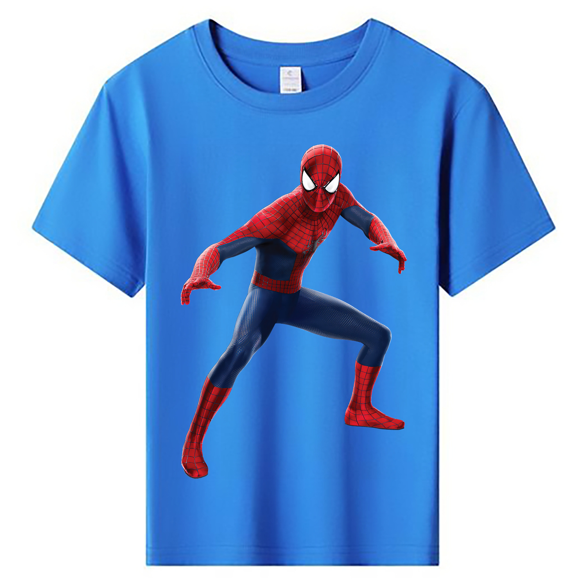 （画像用） Spider Man スパイダーマン 綿100％キッズTシャツ（フロントプリント）